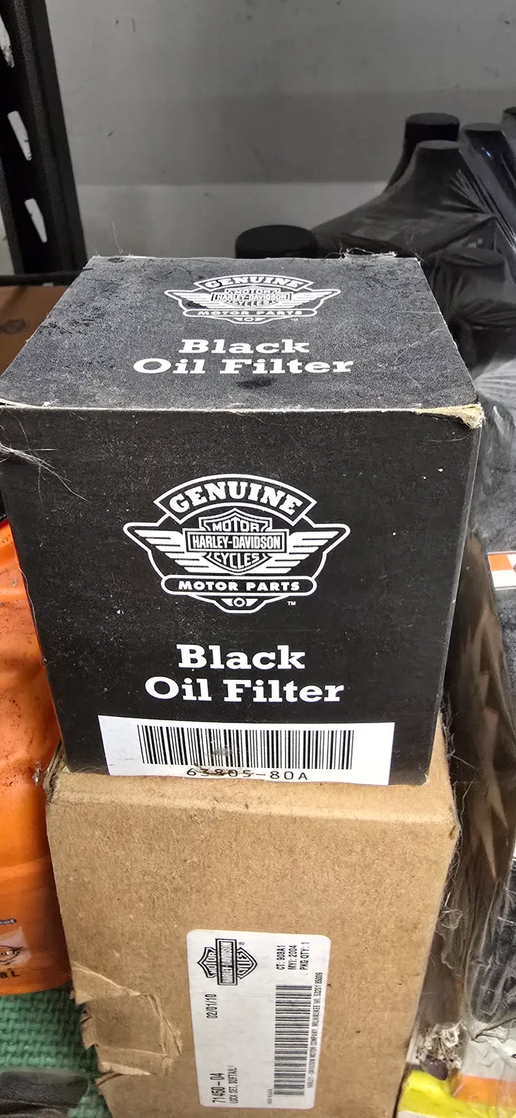 H-D Black Oil Filter — PN 63805-80A
